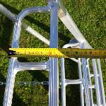 Japanese tripod ladder PRO 210 cm reinforced at EN131 standard, VARIO model.