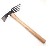 Small japanese hoe and claw with 4 large teeth 