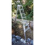 Japanese tripod ladder PRO 210 cm reinforced at EN131 standard, VARIO model.