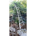 Japanese tripod ladder PRO 264 cm reinforced, VARIO model.