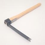 Small Japanese hoe with a long, narrow blade.