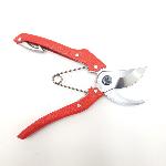 Ultra light Japanese pruning shears 200 mm, red color, Nishigaki brand, angle A
