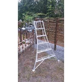 Japanese tripod ladder PRO 187 cm reinforced at EN131 standard