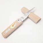 Japanese grafting knife for right-handed users, sharp curved blade, made of Aogami steel