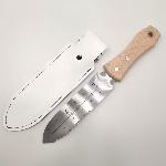 Stainless steel hori hori knife, KEN KATABAMI brand.
