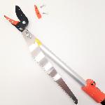 Combined Saw and pruning shears on telescopic pole, 1.90-3.30 m, model N-129, Nishigaki brand