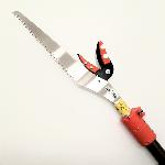 Combined Saw and pruning shears on telescopic pole, 1.90-3.30 m, model N-129, Nishigaki brand