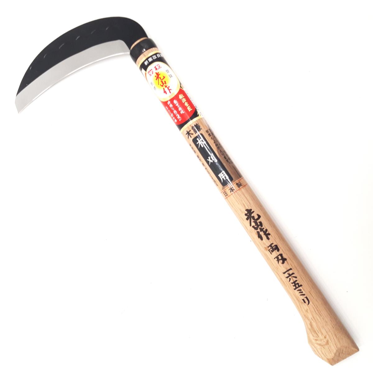 Kama, authentic Japanese sickle, double-bevel model for wood