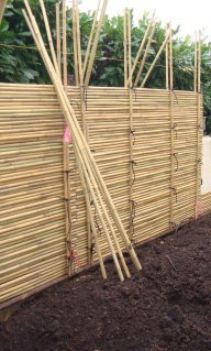 Tools and raw materials to build japanese fences