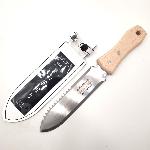 Stainless steel hori hori knife, KEN KATABAMI brand.
